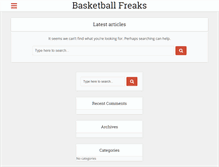 Tablet Screenshot of basketballfreaks.com